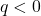 q<0