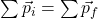 \sum \vec{p}_i=\sum\vec{p}_f