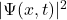 |\Psi(x,t)|^2
