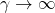 \gamma \to \infty
