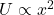 U \propto x^2
